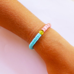 PULSERA DISCOS  "SMILE"