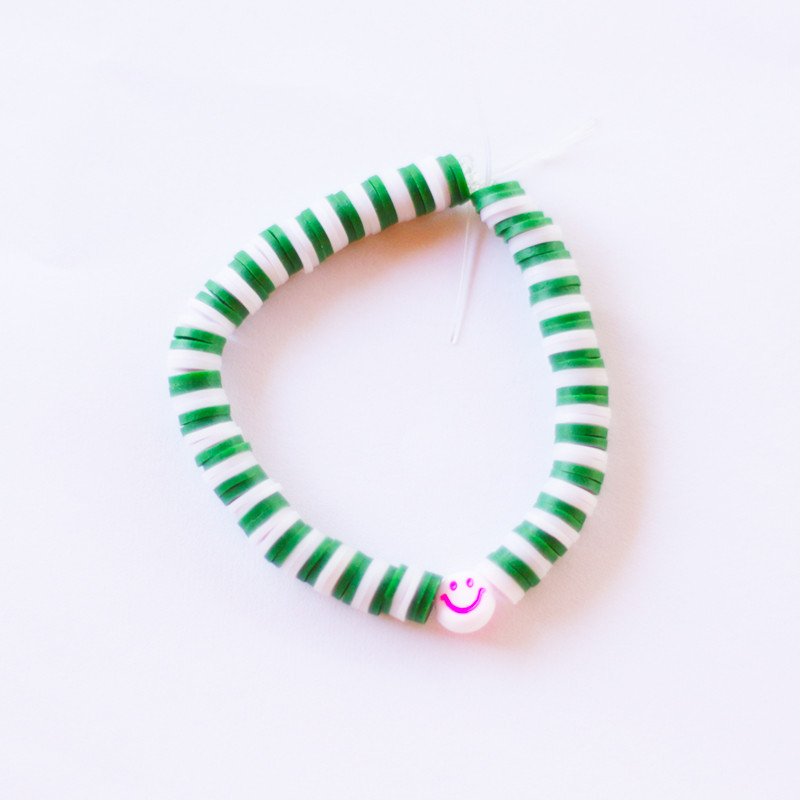 PULSERA DISCOS  "PINK SMILE"