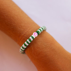 PULSERA DISCOS  "PINK SMILE"