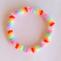 PULSERA DISCOS "RAINBOW"